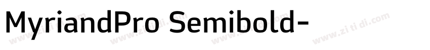 MyriandPro Semibold字体转换